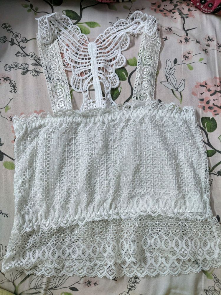 set of 2 soft lace bralettes,--fixed Price