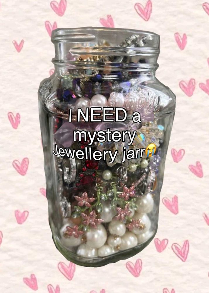 Assorted Jewelry Jar