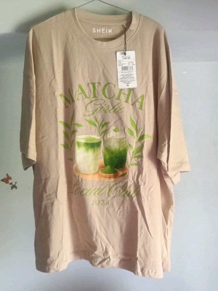 SHEIN "Matcha Girlie" Graphic T-Shirt