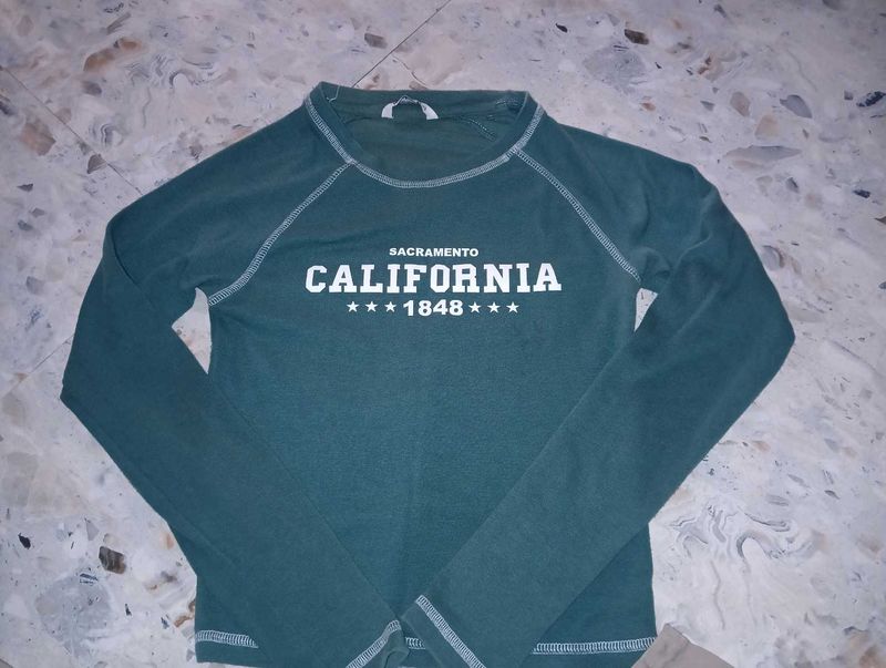 Green "California" Long Sleeve T-Shirt 🌵