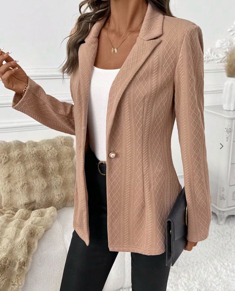 Stylish Textured Blazer Jacket
