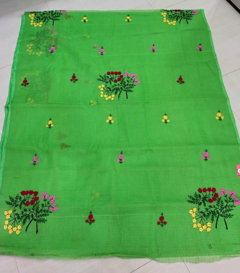 Brand New Hand Embroidered kota Saree