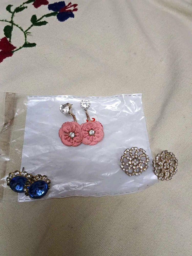 Set of 3 Pairs Earrings