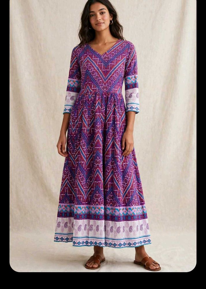 Vibrant Printed Maxi Dress