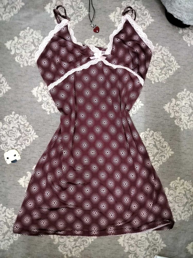 Cute Patterned Slip Dress