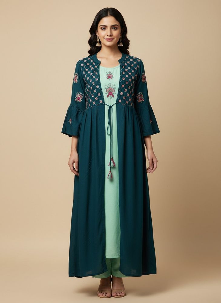 Beutiful 2 Pc Kurti Shrug