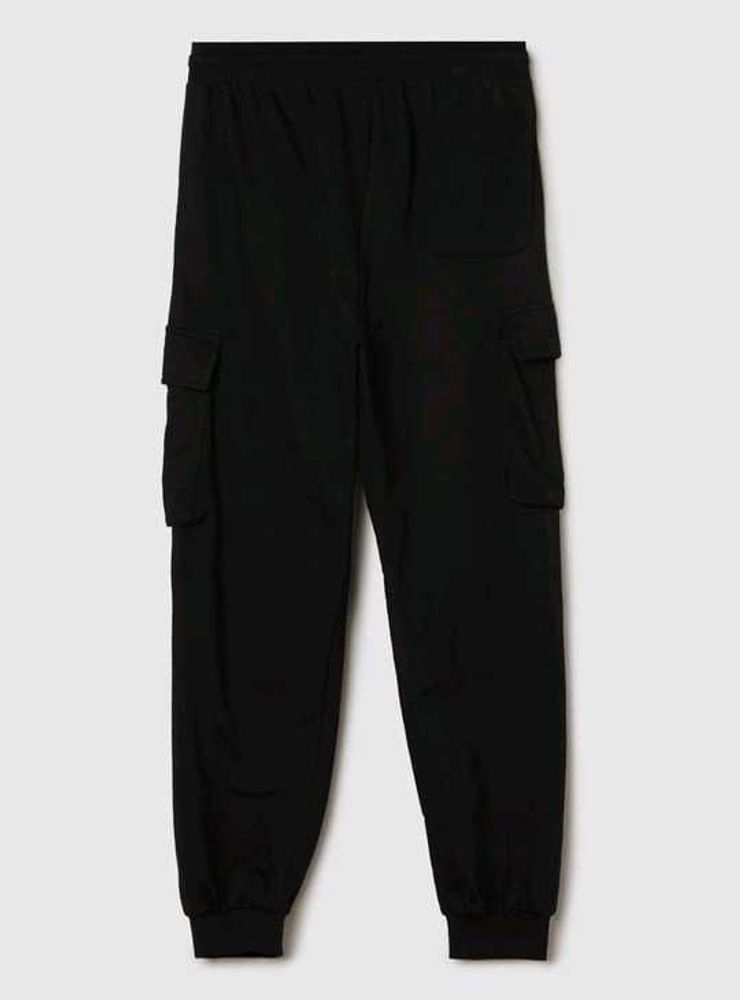 ♣️Black Cargo Jogger Pants