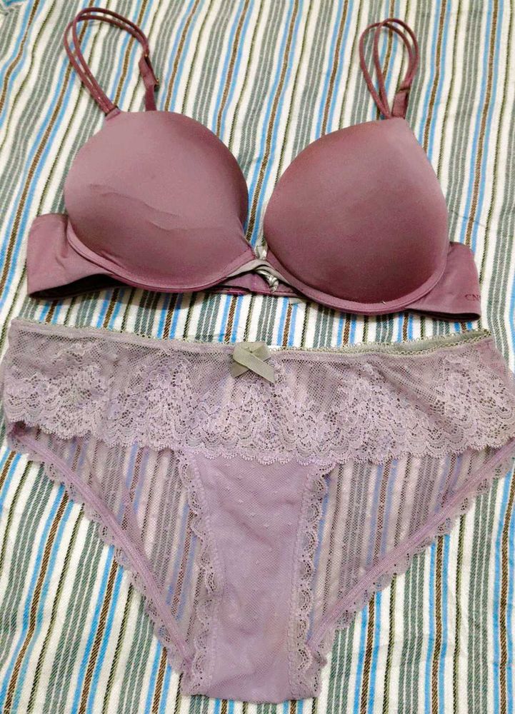 Purple Bra &amp; Panty Set