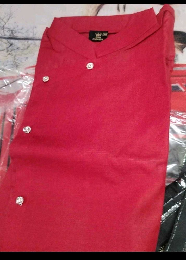 Elegant Red Kurta