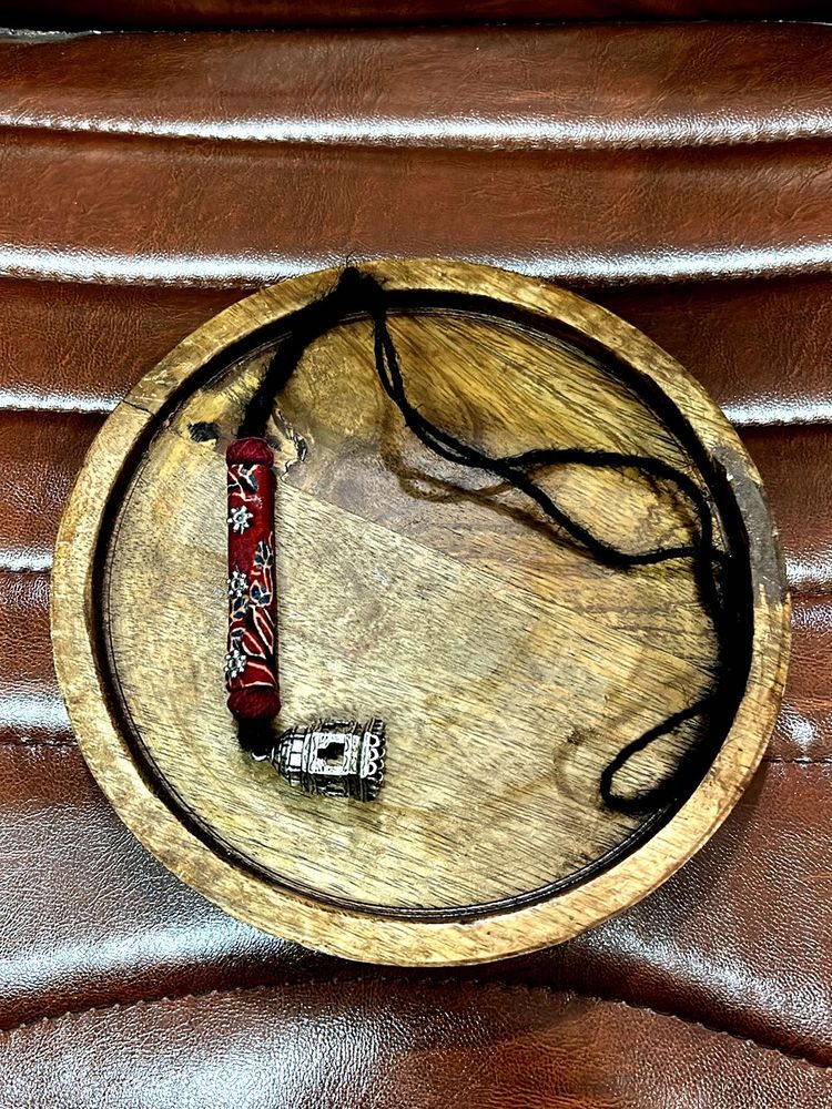 Boho Pendant Necklace with Beaded Detail