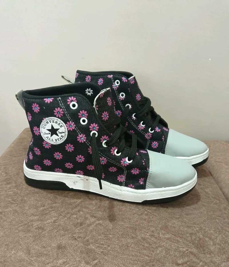 Converse All Star Floral High Tops