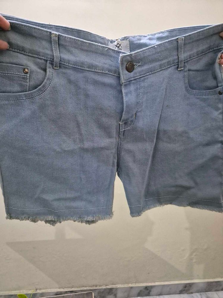 Denim shorts
