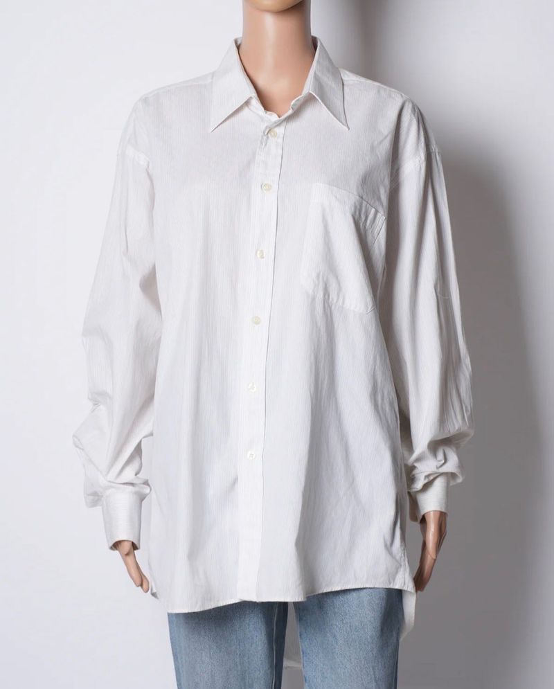Christian Dior unisex striped button up shirt