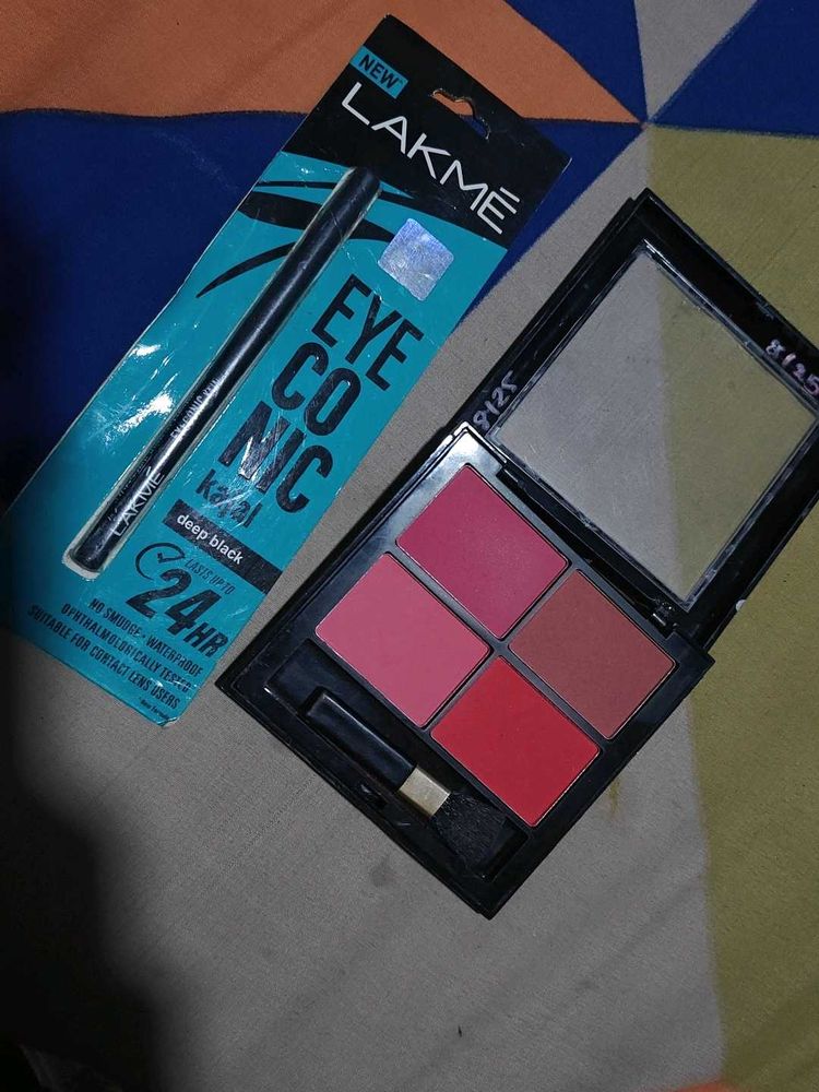Lakme Eyeconic Kajal &amp; Blush Palette
