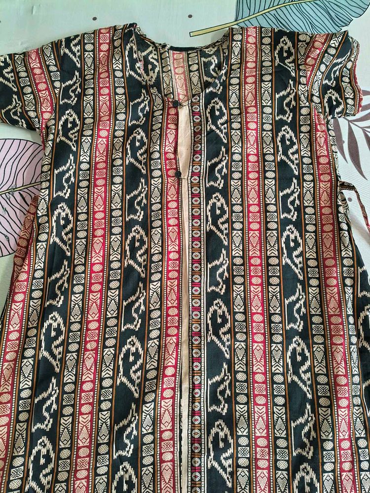 Unique Patterned Cotton Kurta