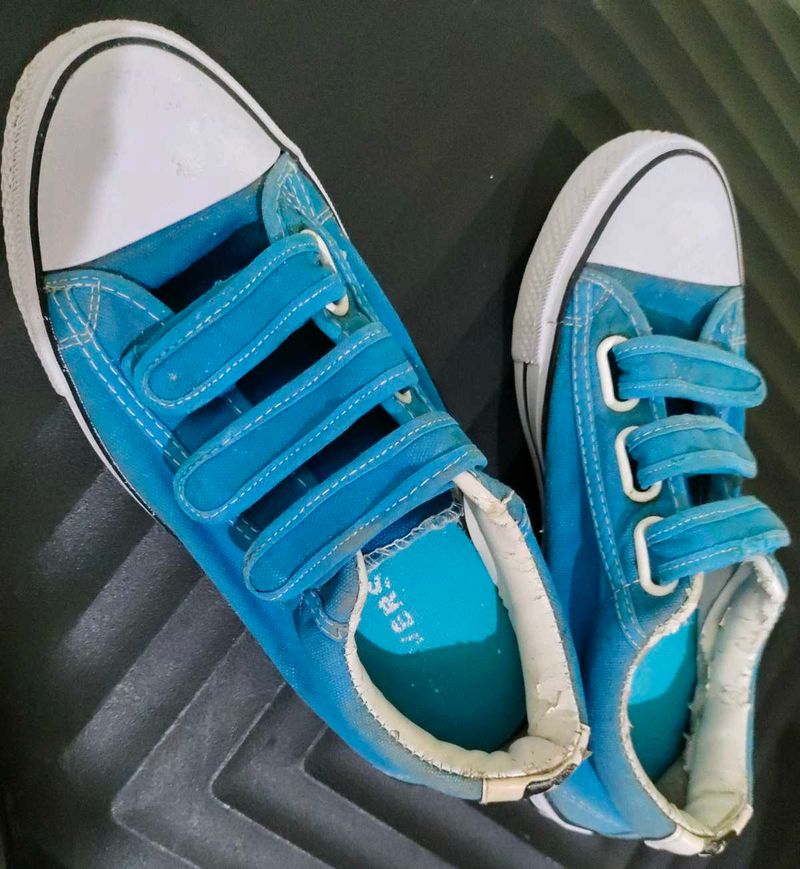 Blue Converse All Star Sneakers