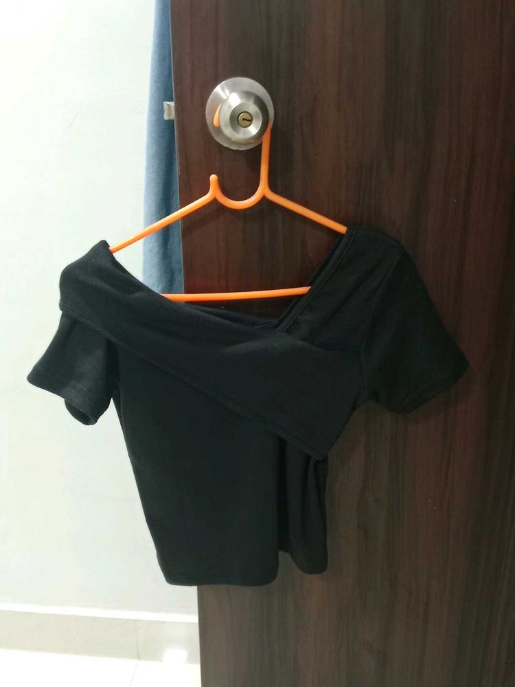 Black Off-Shoulder Top