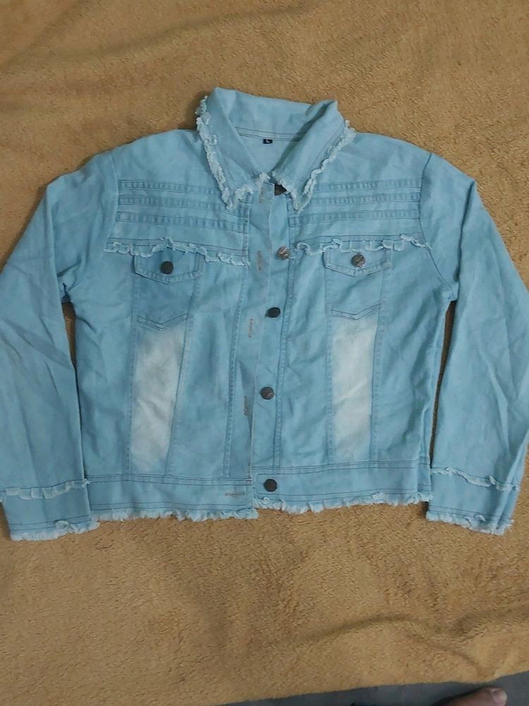 Denim Jeasn Jacket. L size