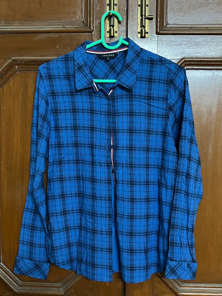 Blue &amp; Black Check Shirt