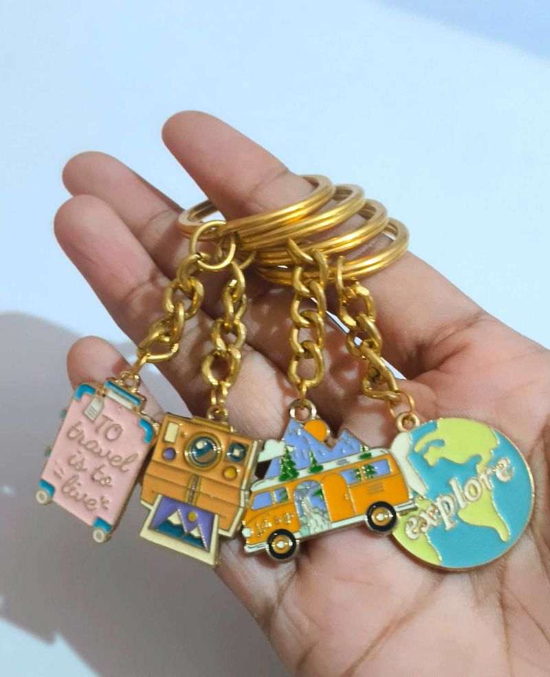 Travel Keychains Set of 4