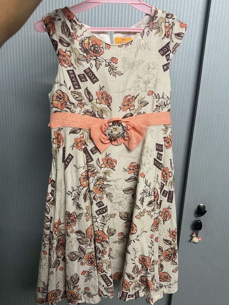 Floral Print Cap Sleeve Dress