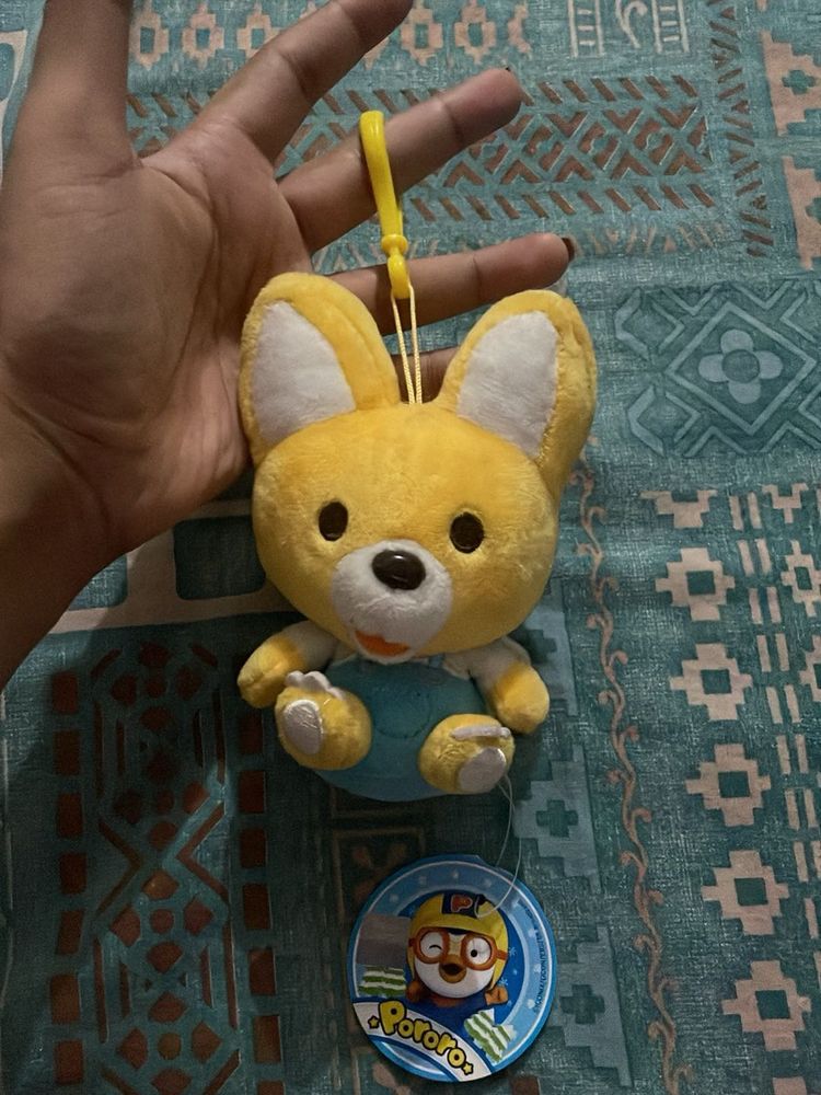 Adorable Pororo Plush Toy Keychain