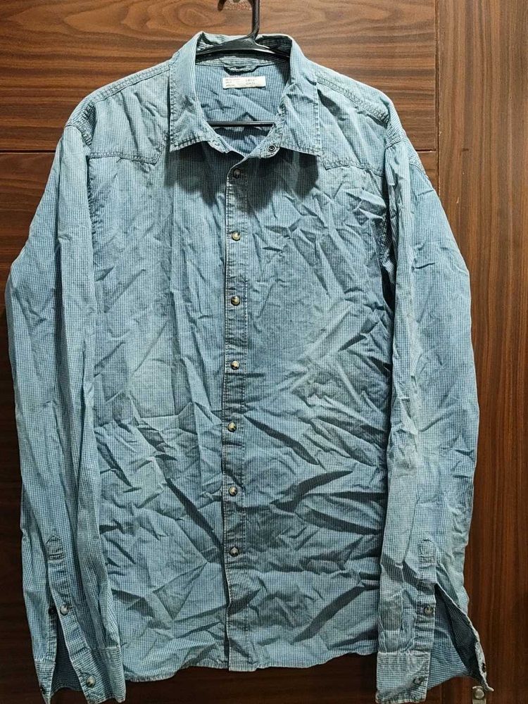 Classic Blue Denim Shirt