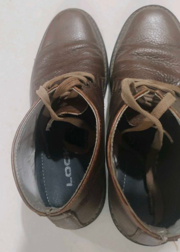 Genuine leather ankle boots size 7