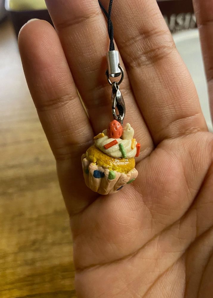 cupcake handmade clay charm