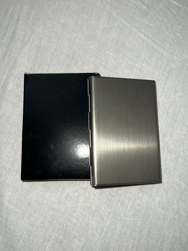 Y2K Sleek Metal Card Holder