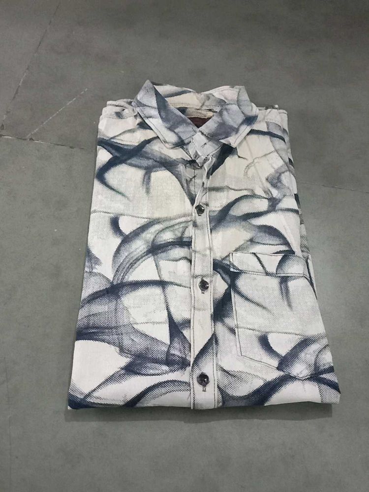 Abstract Print Men's Shirt