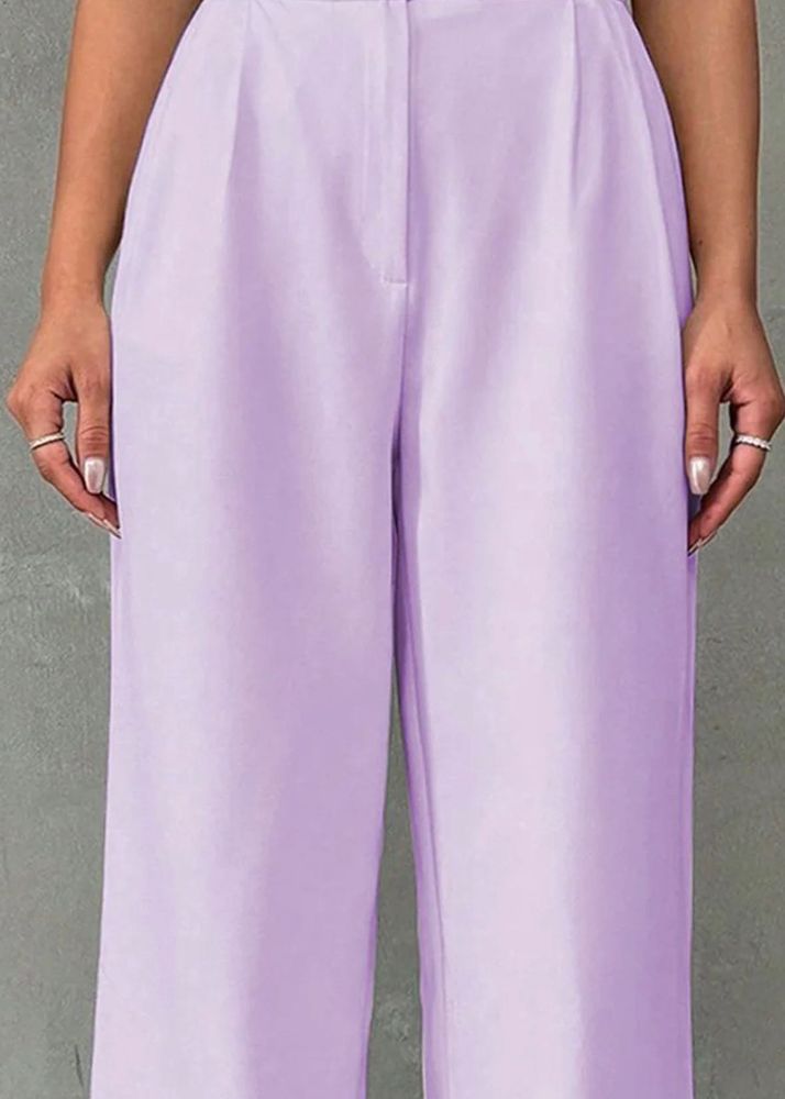 Lavender Wide Leg Trousers