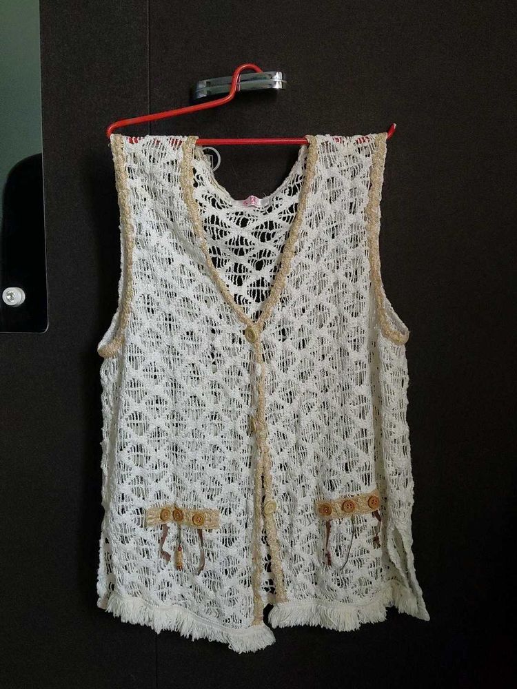 Boho Crochet Vest