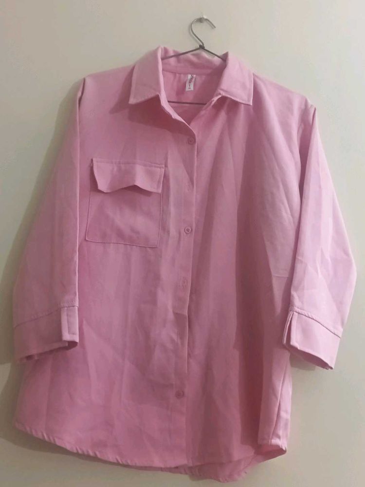 Pink Button-Down Shirt