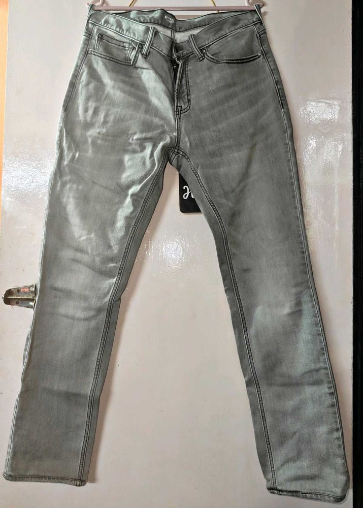 Grey Wash Slim Fit Jeans