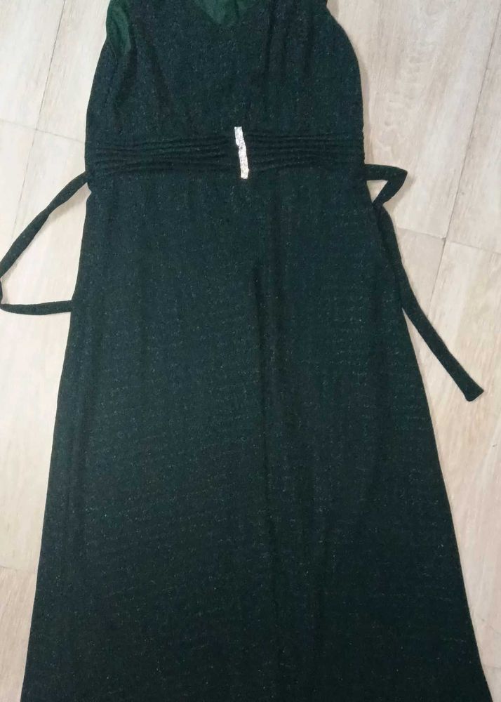 Green sparkly dress