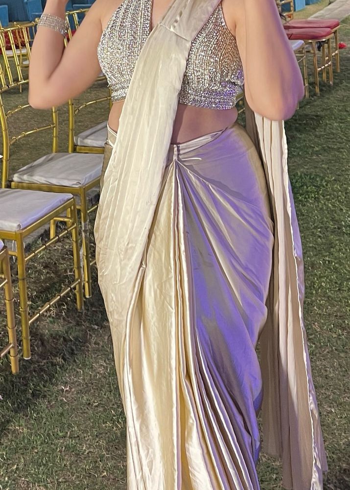 Ready to wear Sparkling Designer Saree Set