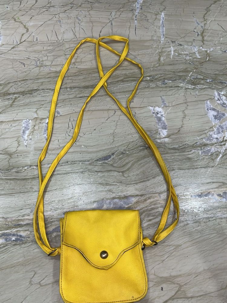 Bright Yellow Crossbody Bag