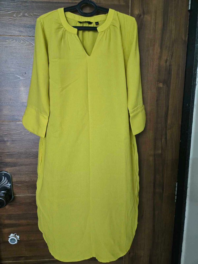 Lime Green Women’s Long Kurti/Tunic