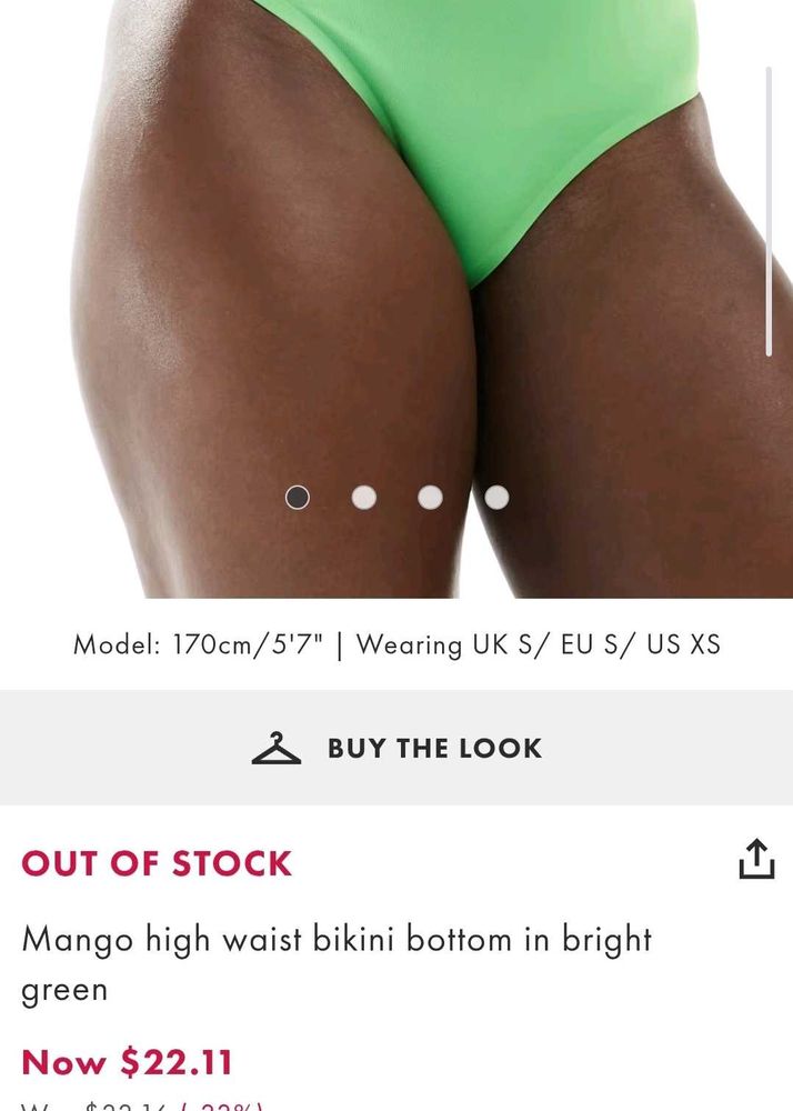 MANGO High-Waisted Bikini Bottom/Panty