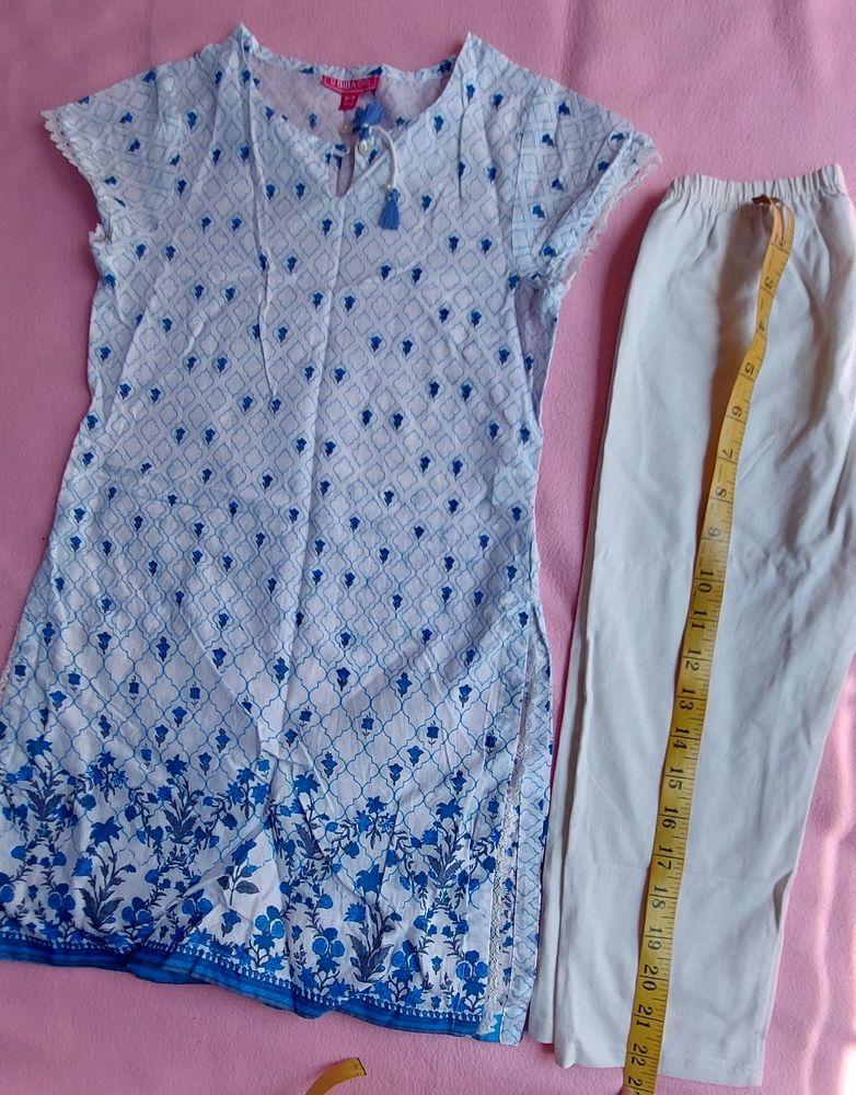 Biba Kurta And Leggings Set- 5 To 6 Years