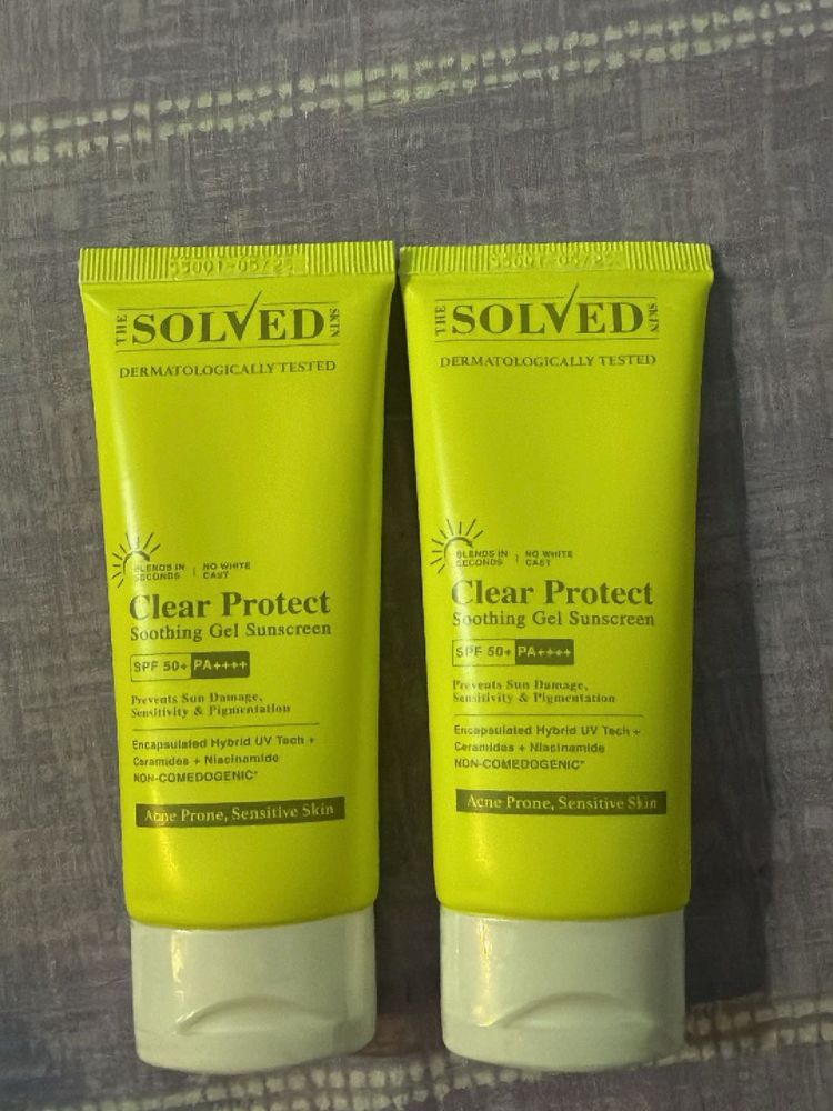 The Solved Clear Protect Soothing Gel Sunscreen