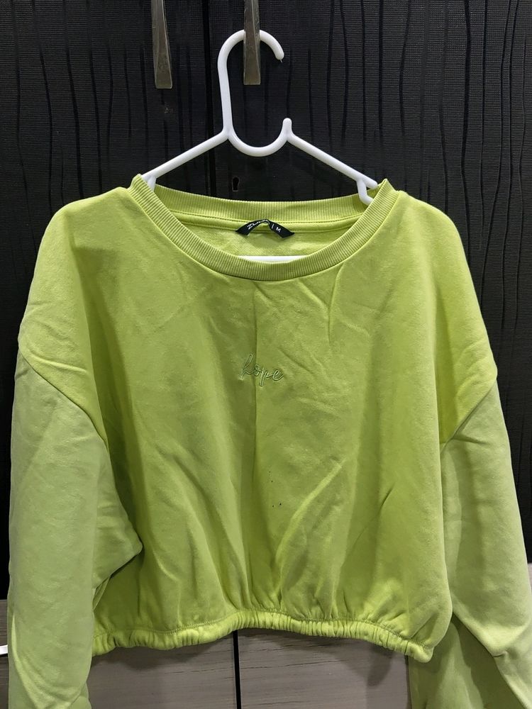 Crop Sweatshirt - Neon Colour