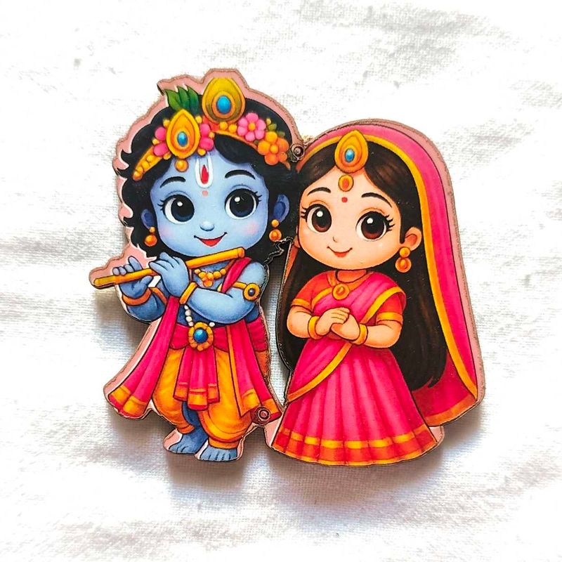 Krishna Radha Fridge magnet