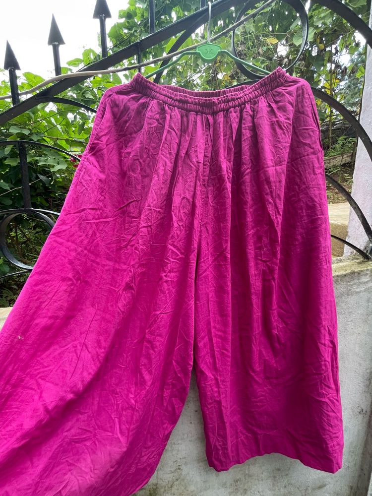 Vibrant Pink Palazzo Pants