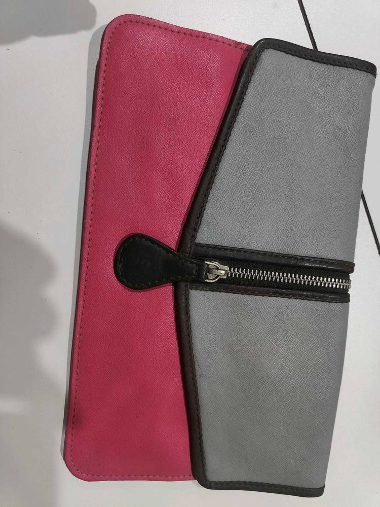 Satya Paul Two-Tone Chic Clutch