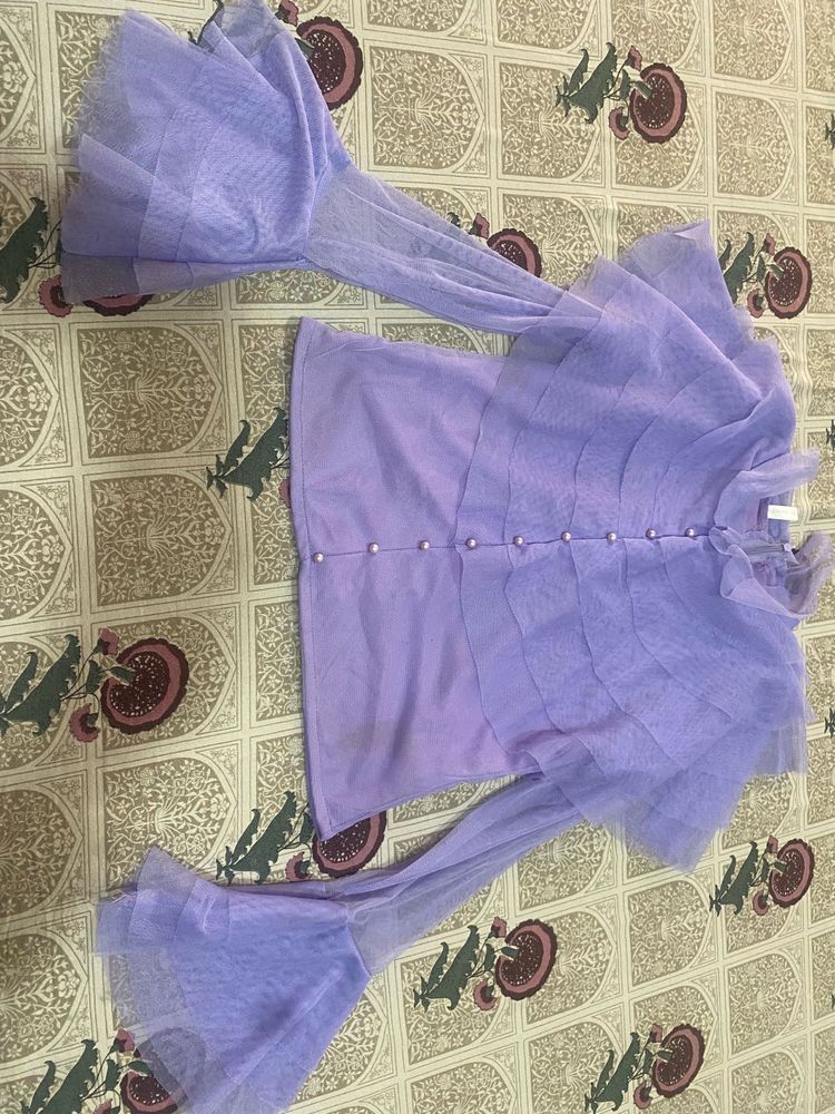Ruffled Tulle top