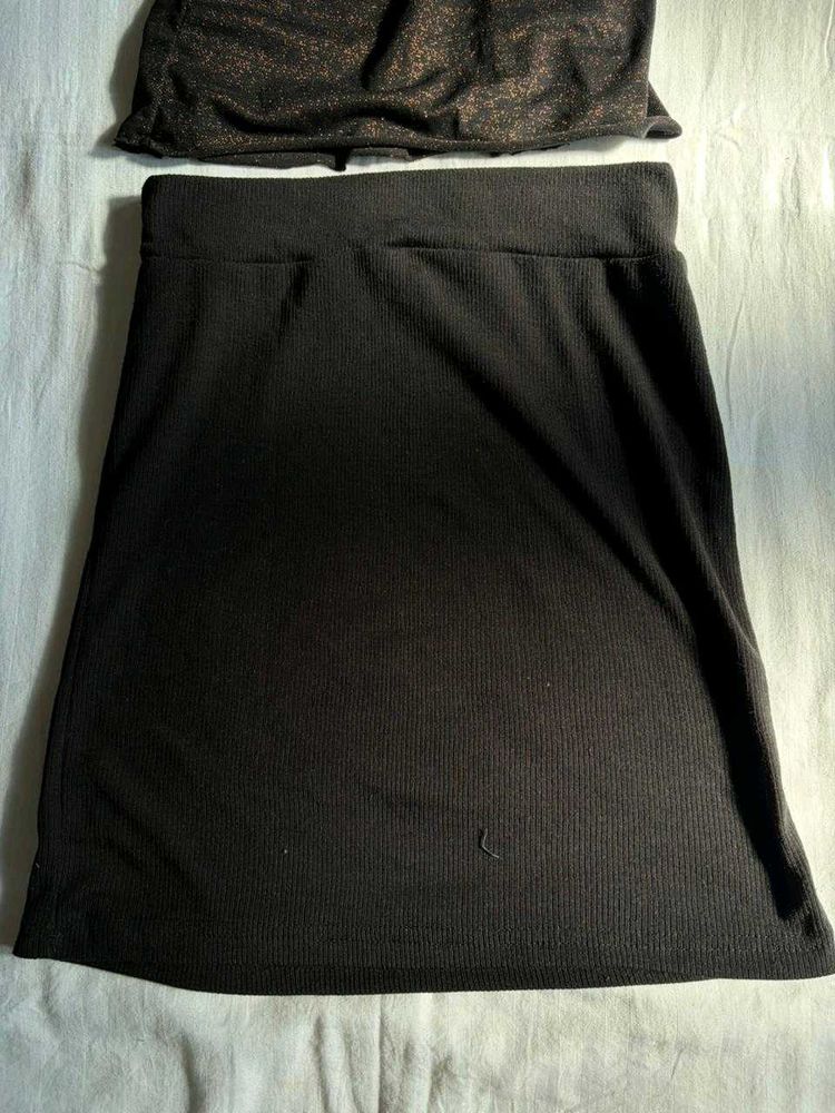 vintage black skirt