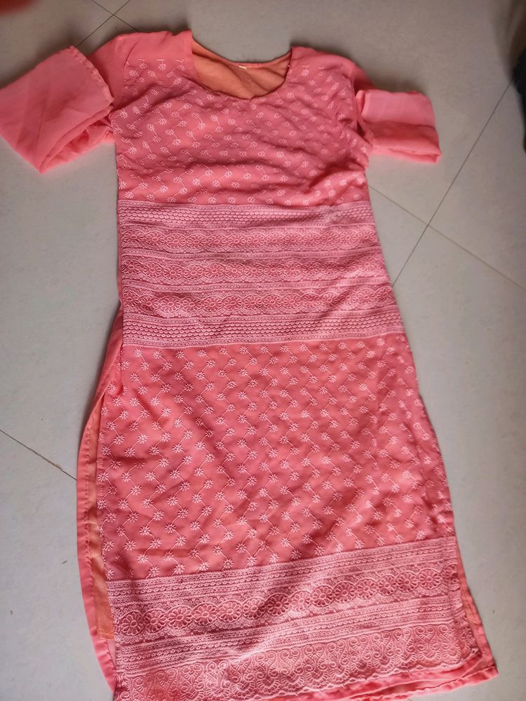 Peach Kurti