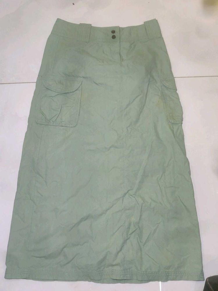 Women's Cargo Midi Skirt